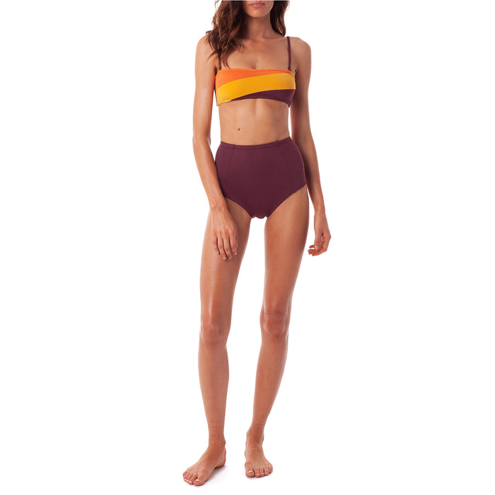 Rhythm Islander Hi Waist Bikini Bottoms - Women's Brandy