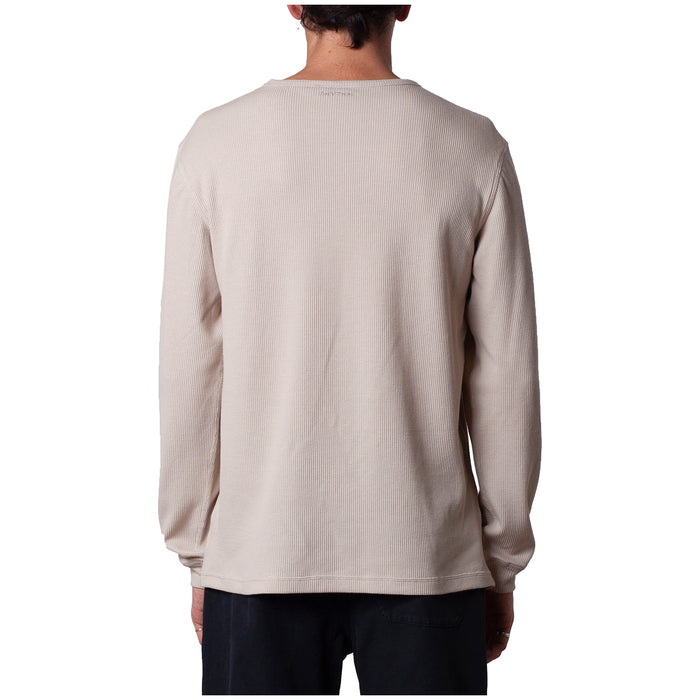 Rhythm Waffle Long-Sleeve Shirt Vintage White