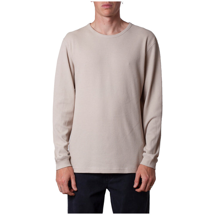 Rhythm Waffle Long-Sleeve Shirt Vintage White