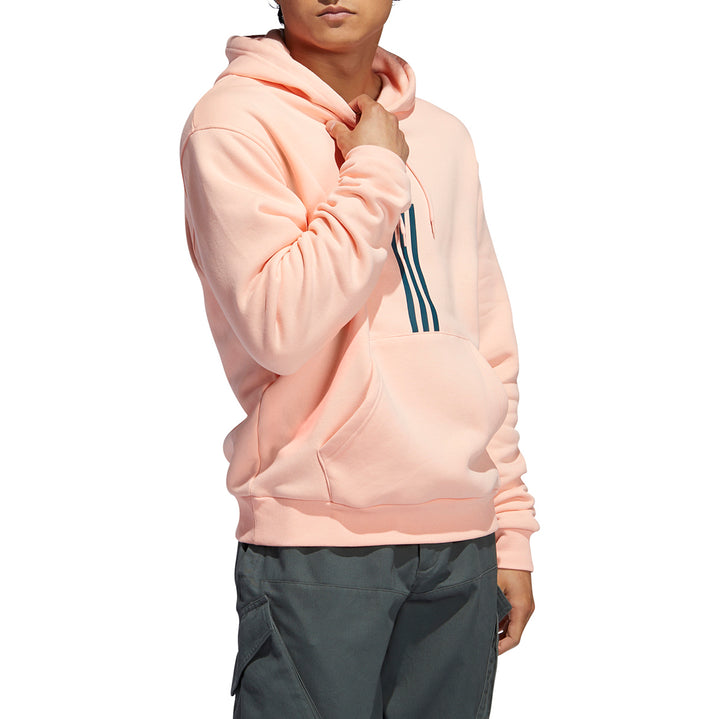 Adidas Solid Pillard Hoodie Glow Pink/White/Viridian