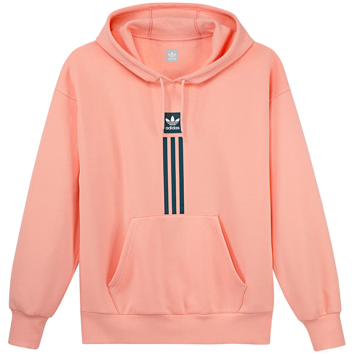 Adidas Solid Pillard Hoodie Glow Pink/White/Viridian