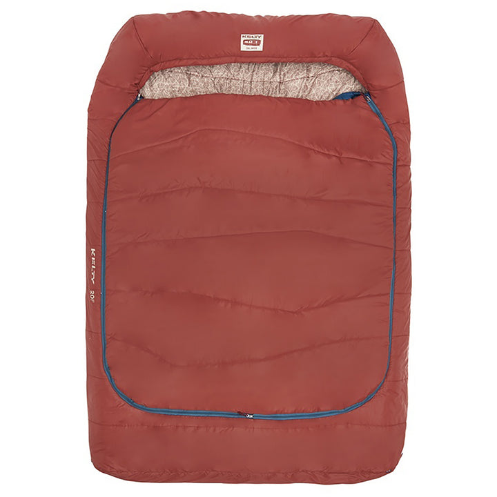 Kelty Tru.Comfort Double Wide 20 Sleeping Bag Fired Brick Geo