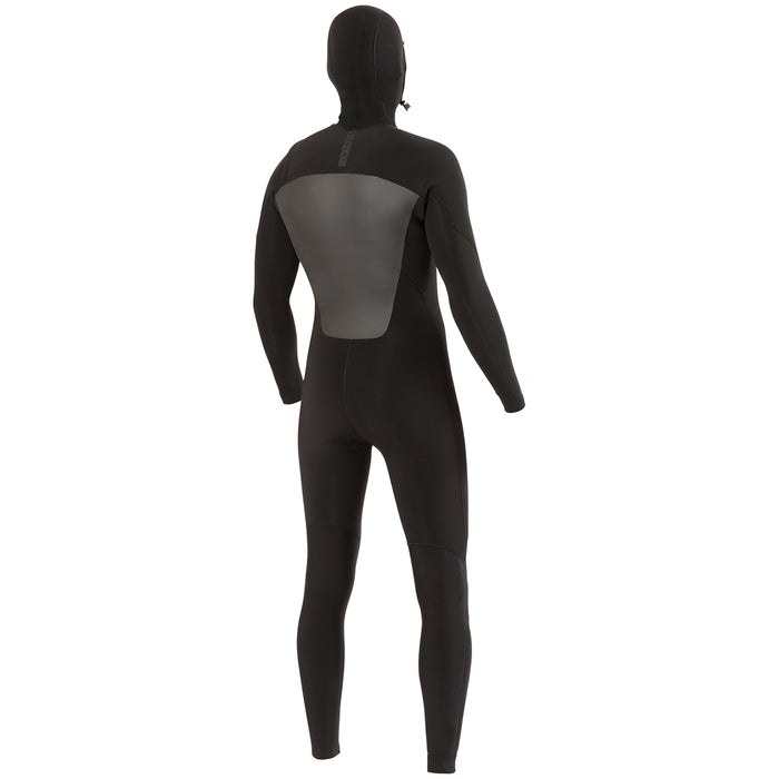 Vissla 7 Seas 4/3 Chest Zip Hooded Wetsuit Stealth