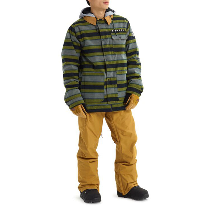 Burton Dunmore Jacket Maize Sap Stripe