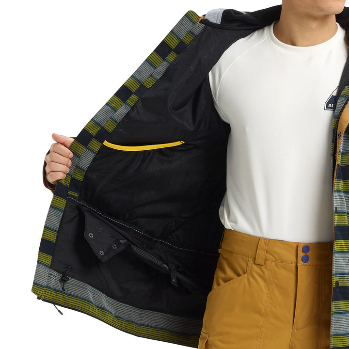 Burton Dunmore Jacket Maize Sap Stripe
