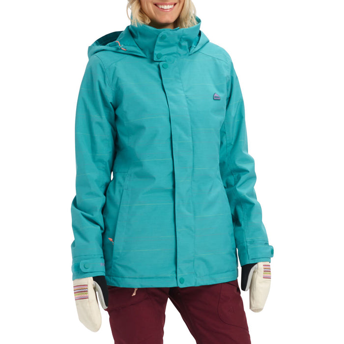 Burton Jet Set Jacket - Women's Green-Blue Space Dye