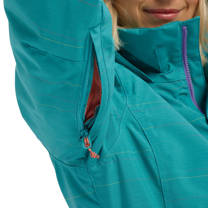 Burton Jet Set Jacket - Women's Green-Blue Space Dye