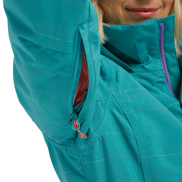 Burton Jet Set Jacket - Women's Green-Blue Space Dye
