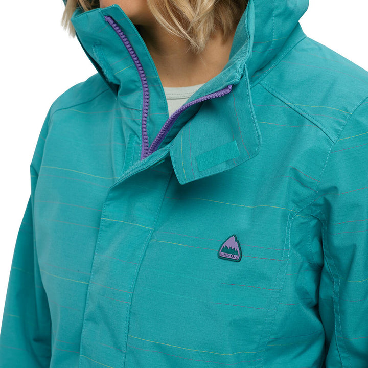 Burton Jet Set Jacket - Women's Green-Blue Space Dye