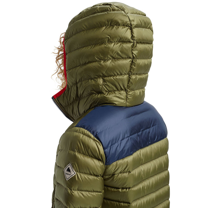 Burton Evergreen Long Down Jacket - Women's Martini Olive/Dress Blue