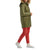 Burton Evergreen Long Down Jacket - Women's Martini Olive/Dress Blue