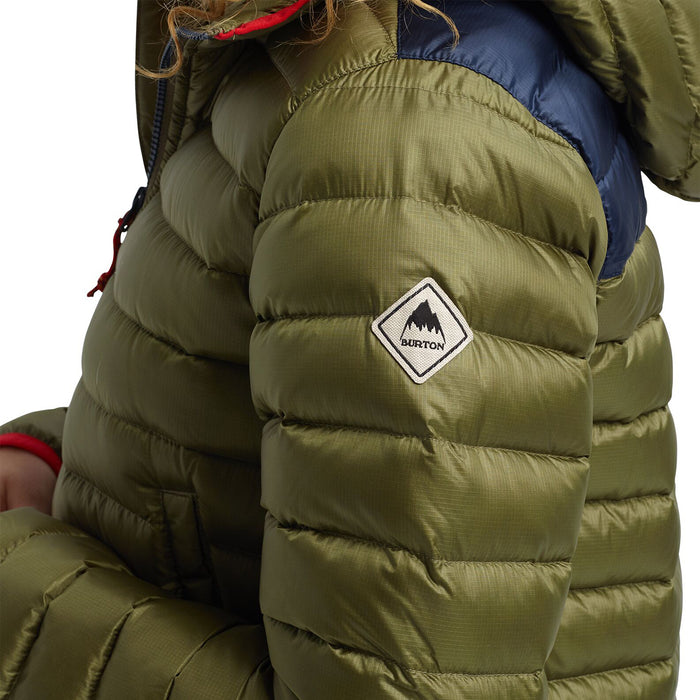 Burton Evergreen Long Down Jacket - Women's Martini Olive/Dress Blue
