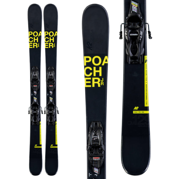 K2 Poacher Jr Skis + 7.0 FDT Bindings - Boys' 2020
