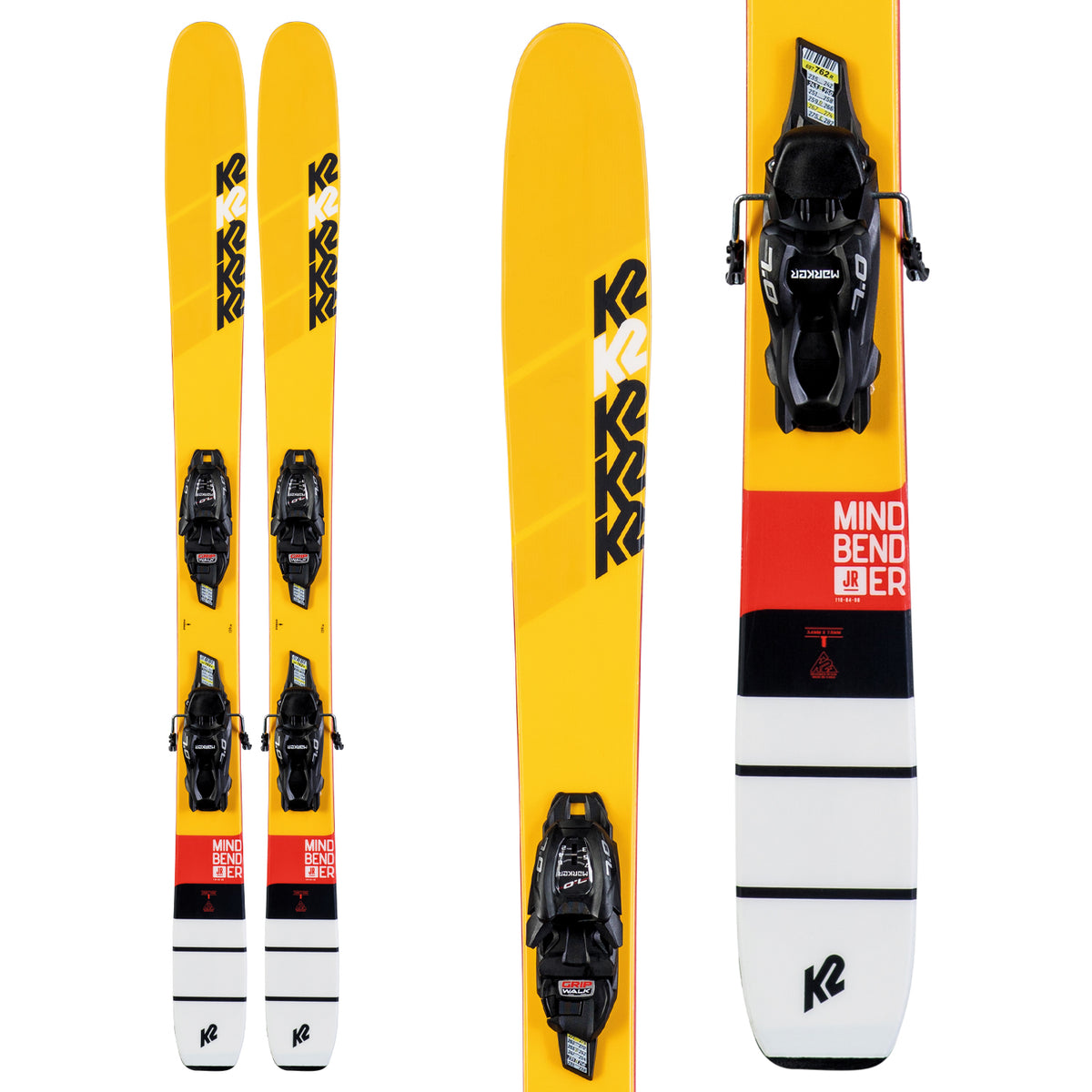 K2 Mindbender Jr Skis + FDT 7.0 Bindings - Kids' 2020