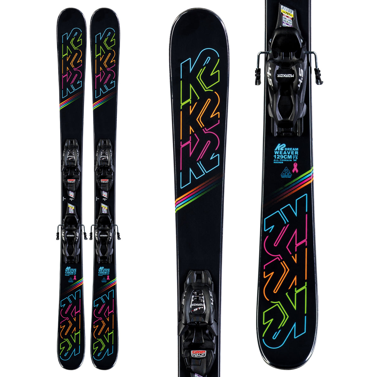 K2 Dreamweaver Skis + 7.0 FDT Bindings - Girls' 2020