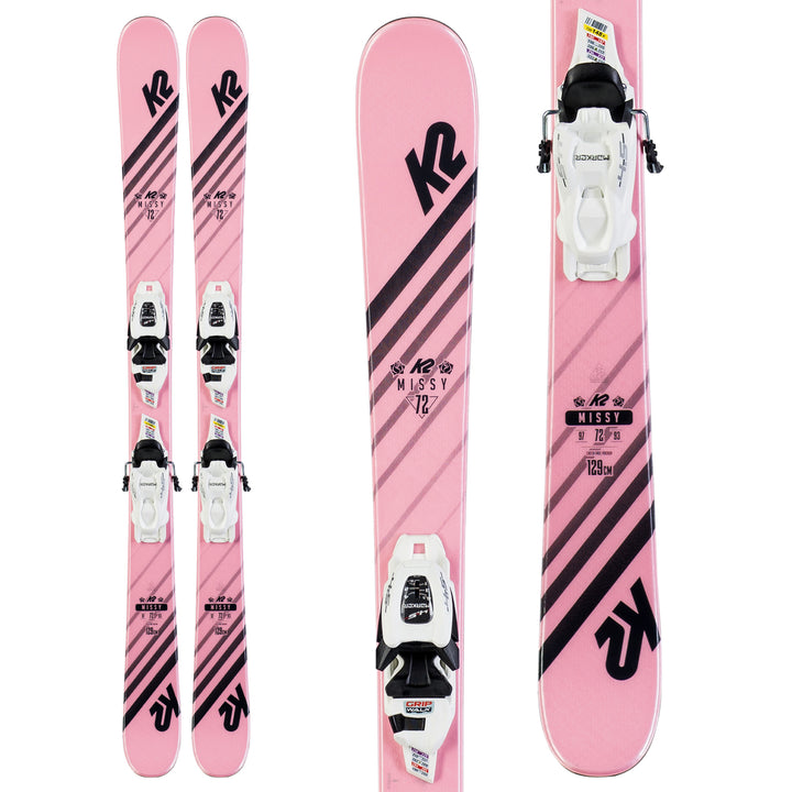 K2 Missy Skis + FDT 7.0 Bindings - Little Girls' 2020