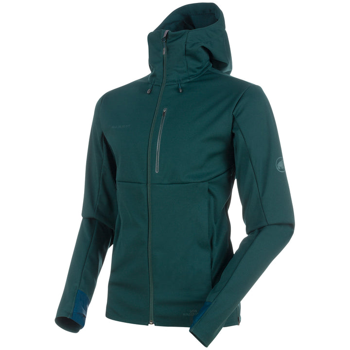 Mammut Ultimate V SO Hooded Jacket Dark Teal-Teal Melange