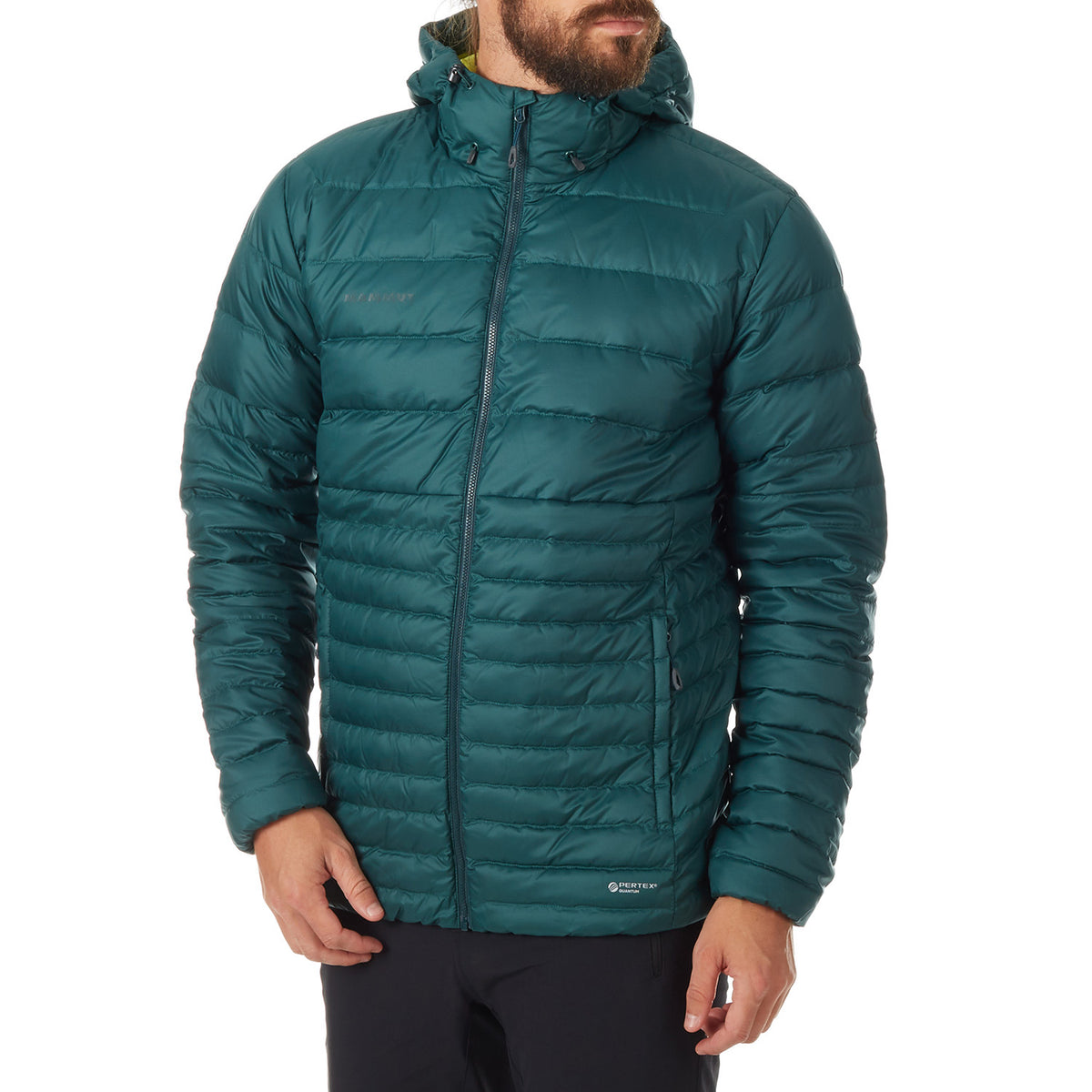 Mammut Convey IN Hooded Jacket Dark Teal-Canary