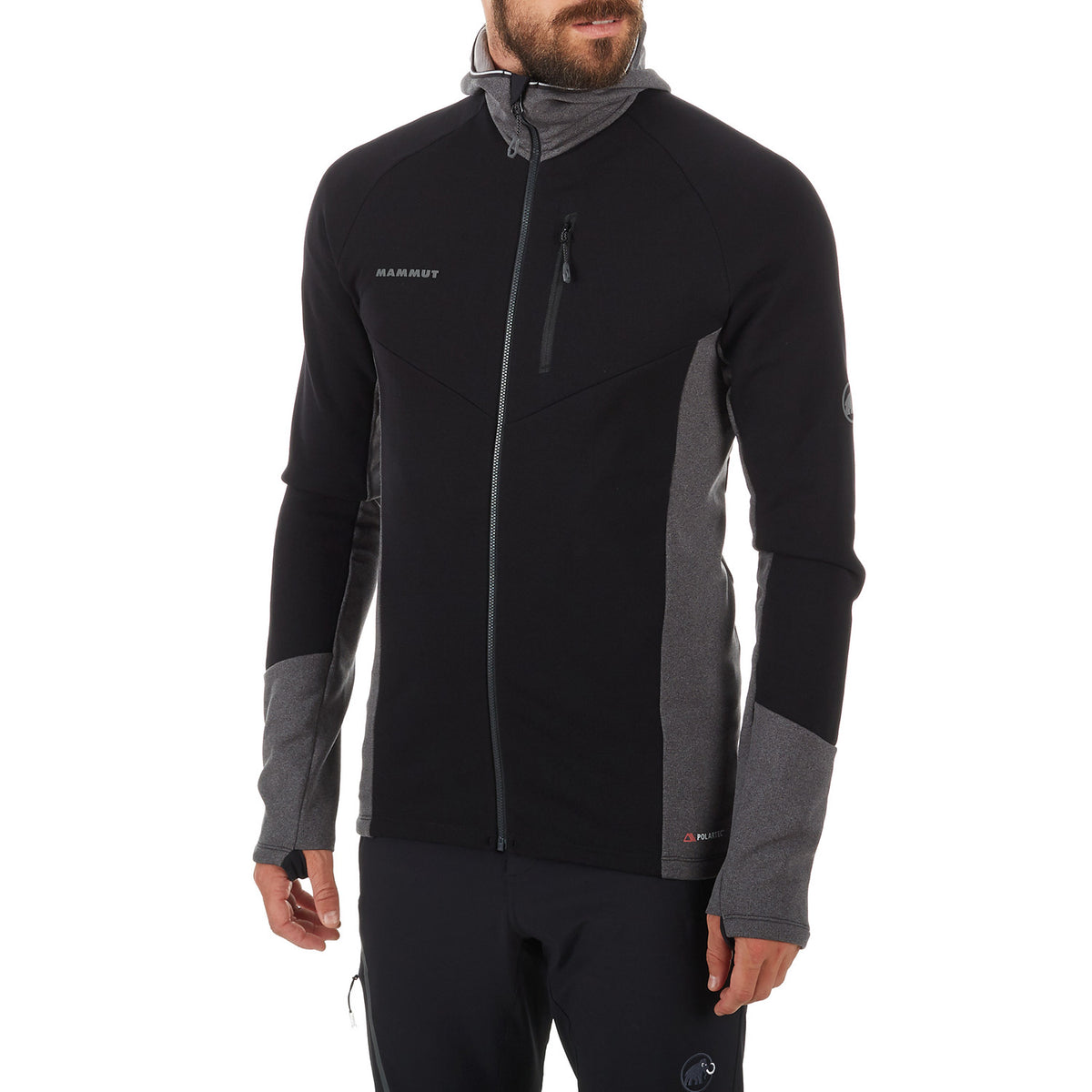 Mammut Aconcagua Pro ML Hooded Jacket Black-Black Melange