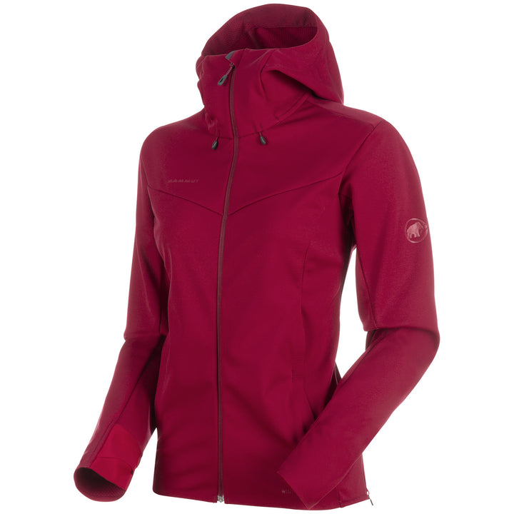 Mammut Ultimate V SO Hooded Jacket - Women's Beet-Beet Melange