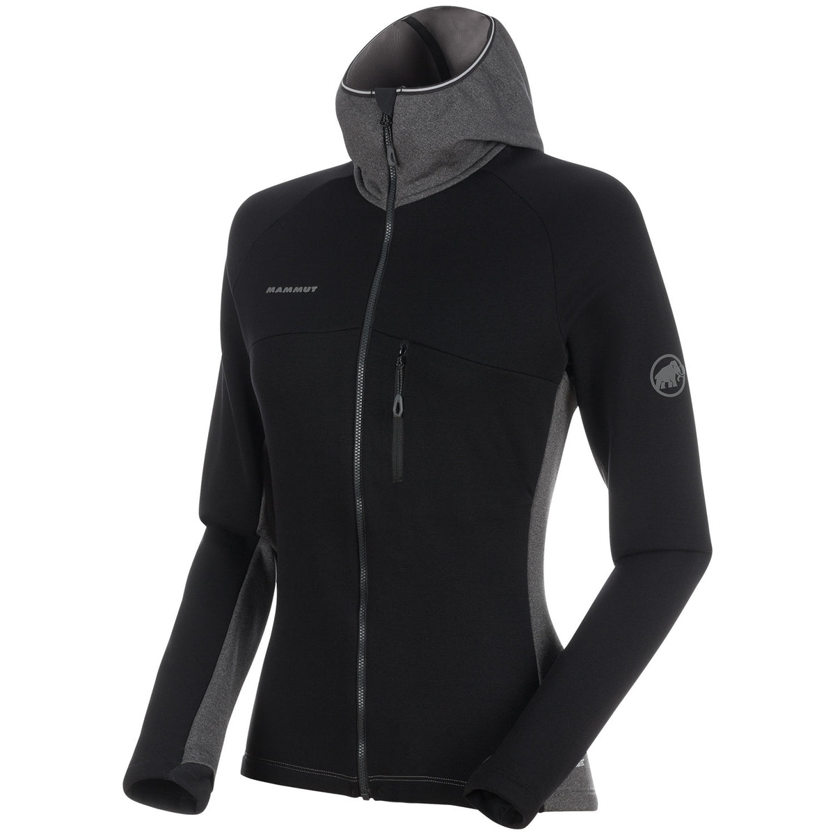 Mammut Aconcagua Pro ML Hooded Jacket - Women's Black-Black Melange