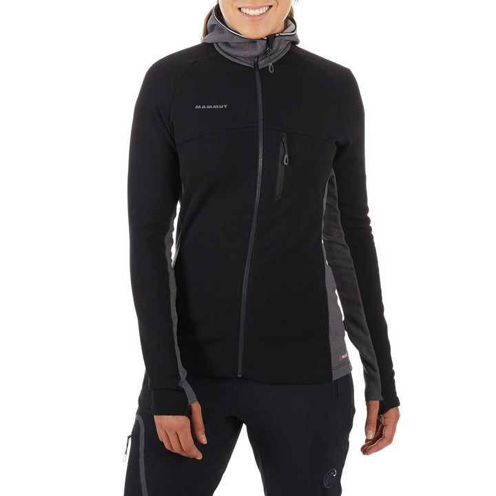 Mammut Aconcagua Pro ML Hooded Jacket - Women's Black-Black Melange