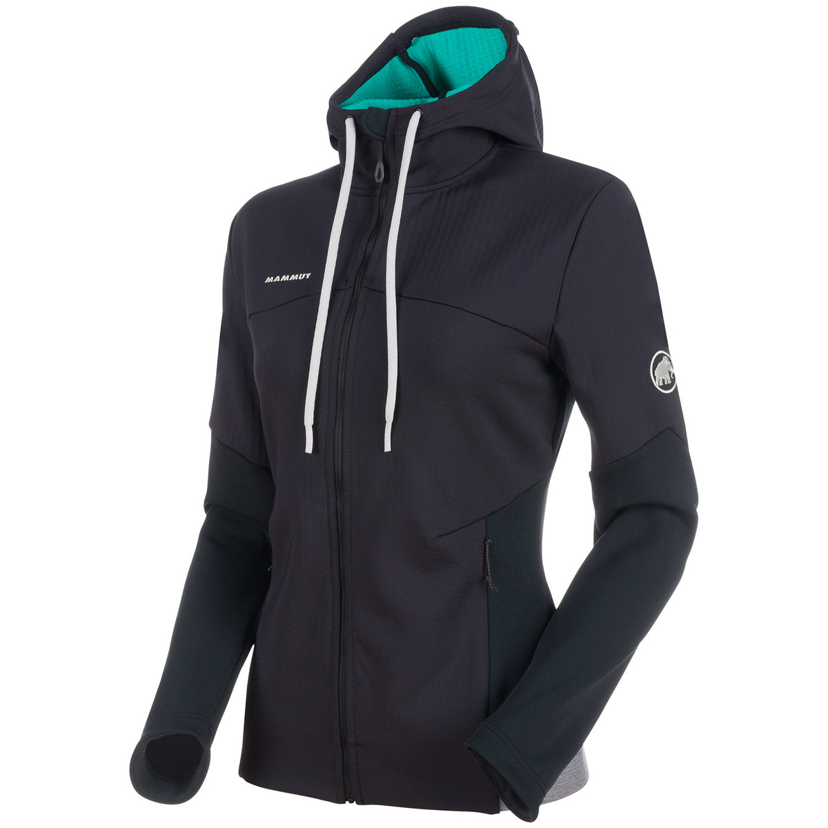 Mammut Alnasca ML Hooded Jacket - Women's Black-Atoll