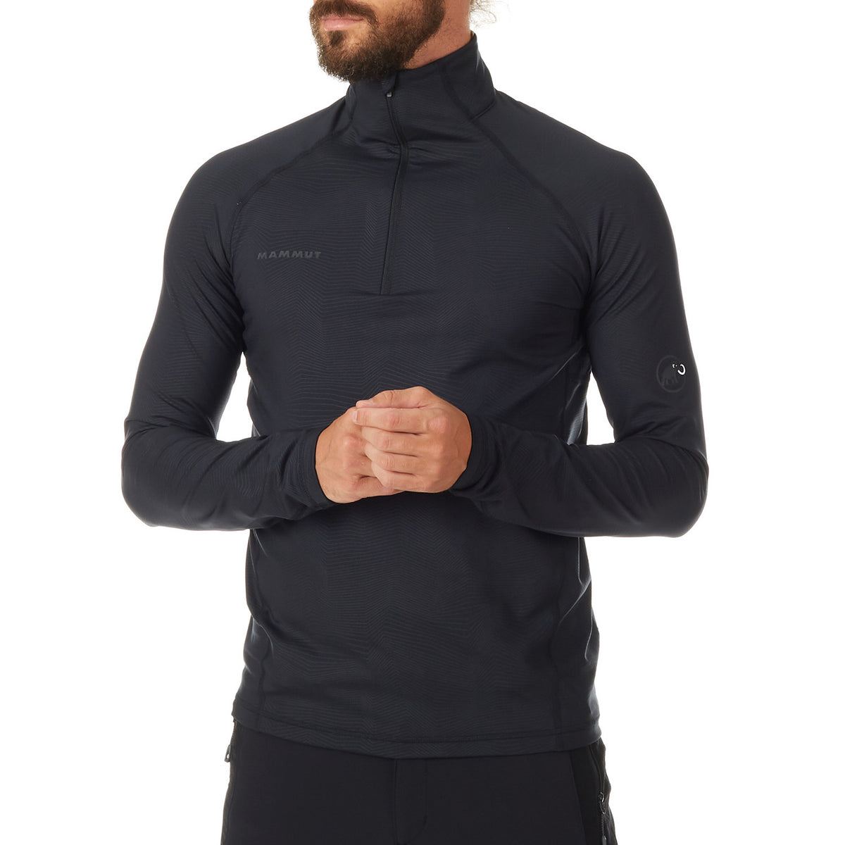 Mammut Snow ML Half Zip Pullover Black-Black