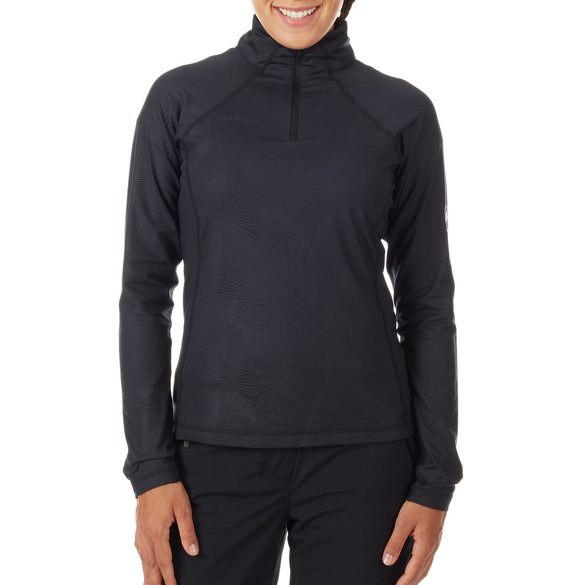 Mammut Snow ML Half Zip Pullover - Women's Black-Black
