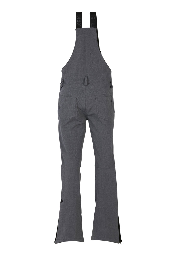 686 Gossip Stretch Softshell Bibs - Women's Black Melange
