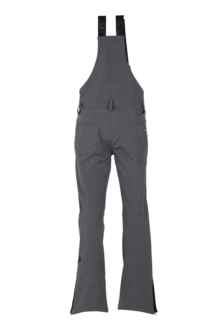 686 Gossip Stretch Softshell Bibs - Women's Black Melange