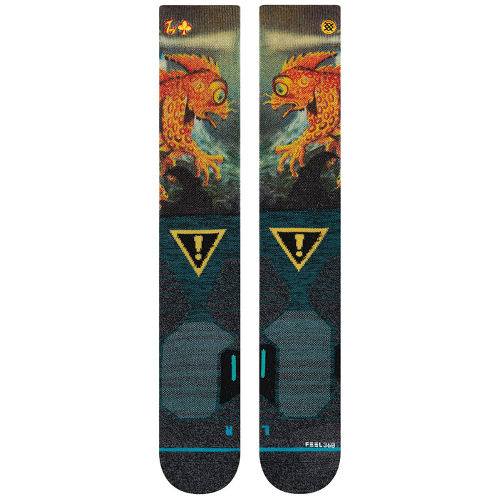 Stance Lizard Lou Snow Socks Green