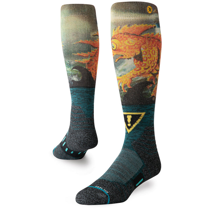 Stance Lizard Lou Snow Socks Green