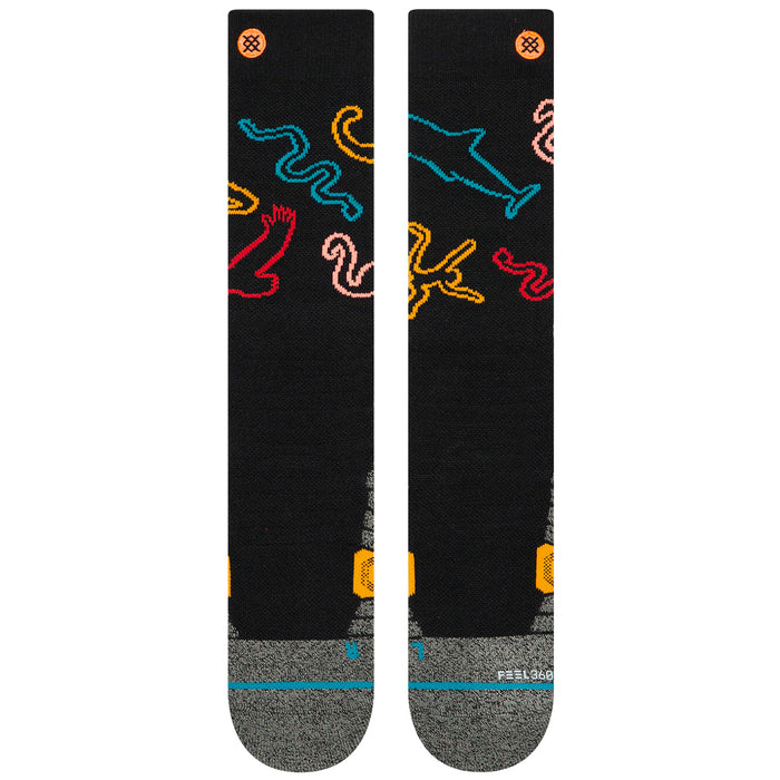 Stance You Are Silly Snow Socks - Big Kids' Black