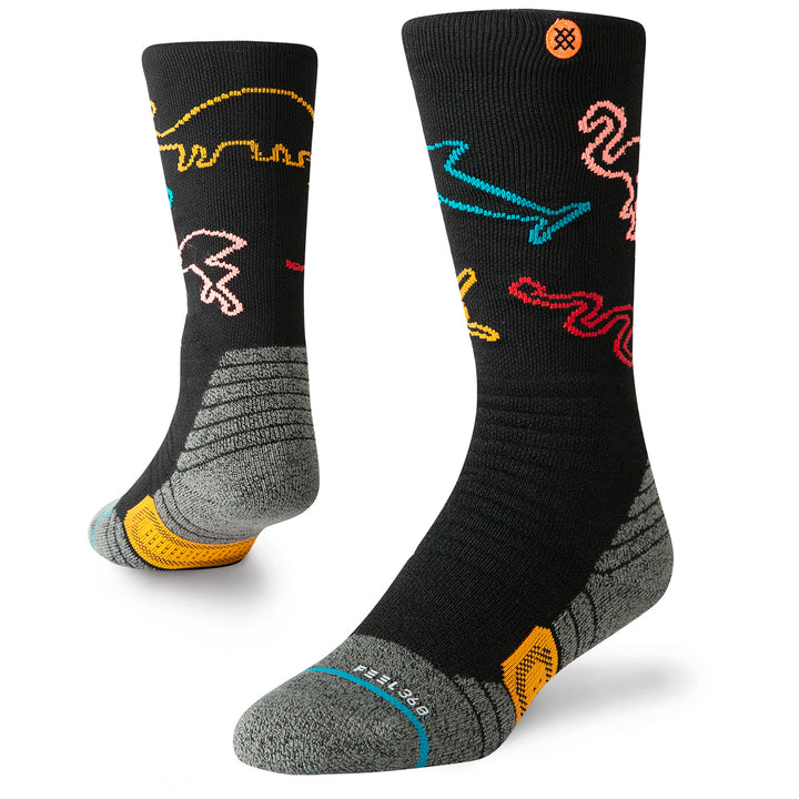 Stance You Are Silly Snow Socks - Big Kids' Black