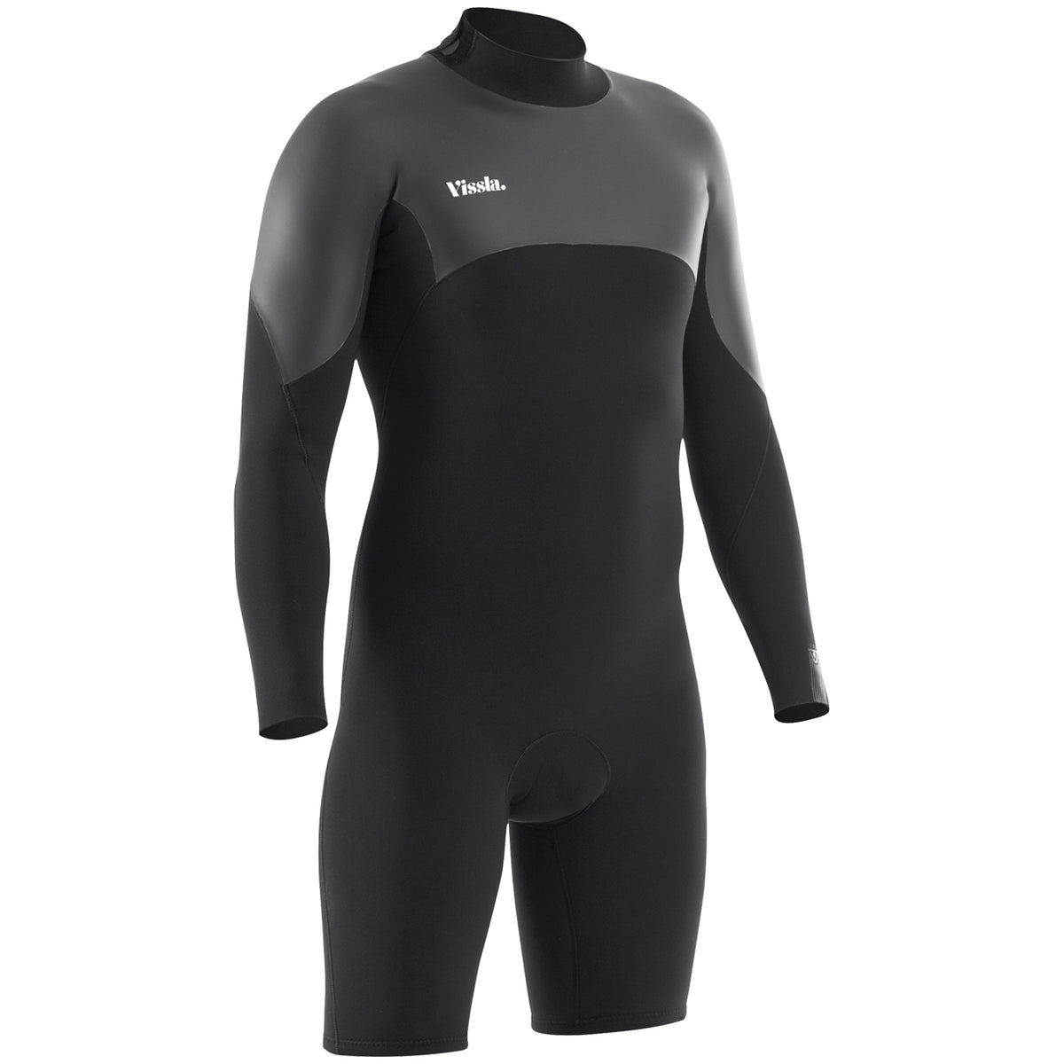 Vissla 2/2 7 Seas Back Zip Long Sleeve Springsuit Black