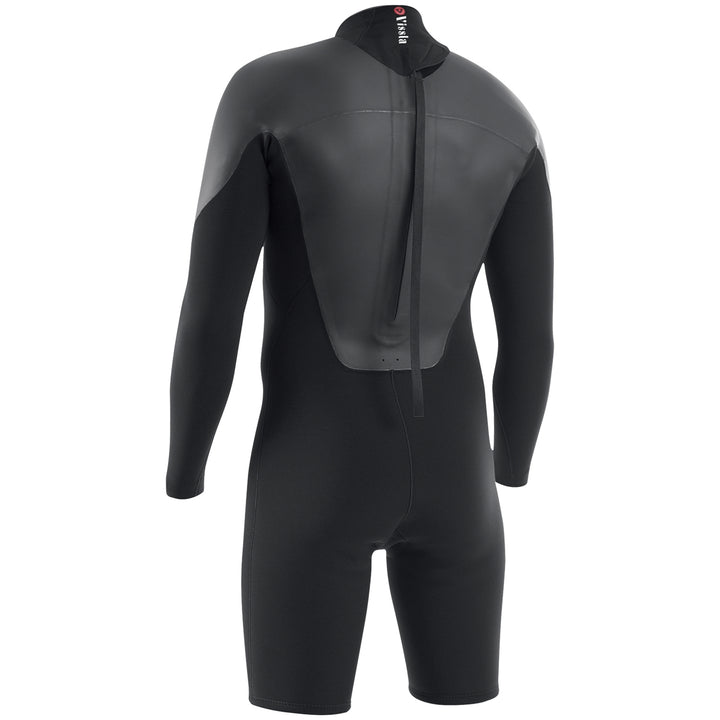 Vissla 2/2 7 Seas Back Zip Long Sleeve Springsuit Black