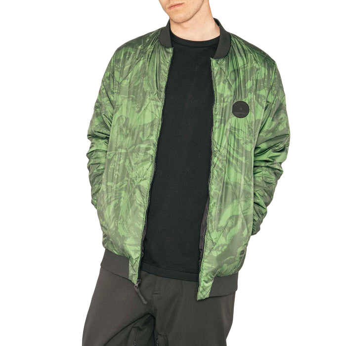 Armada Billy Bomber Jacket Forest Green Marble