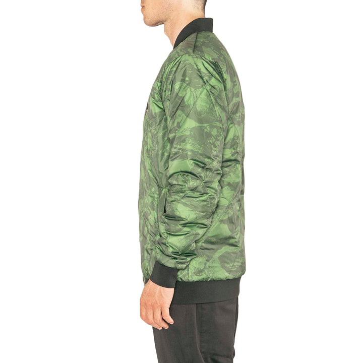 Armada Billy Bomber Jacket Forest Green Marble