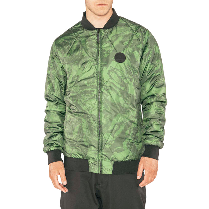 Armada Billy Bomber Jacket Forest Green Marble