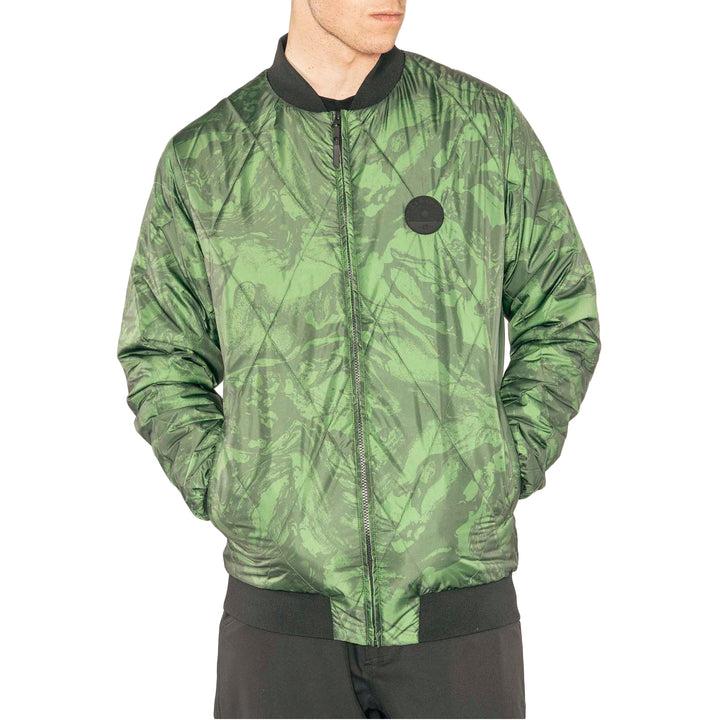 Armada Billy Bomber Jacket Forest Green Marble