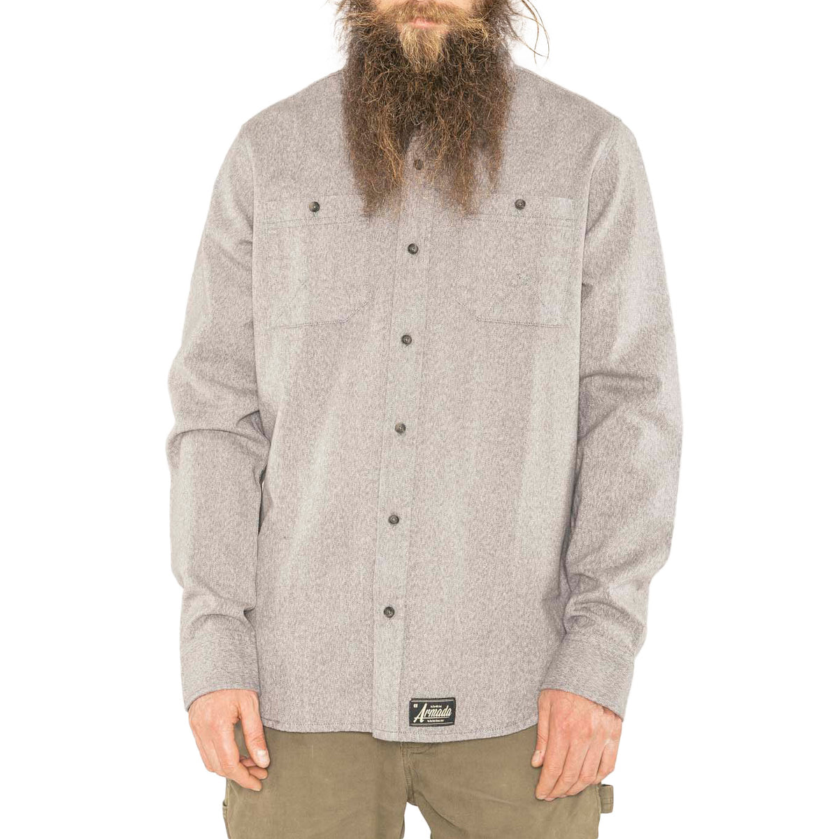 Armada Baker Tech Flannel Shirt Slate