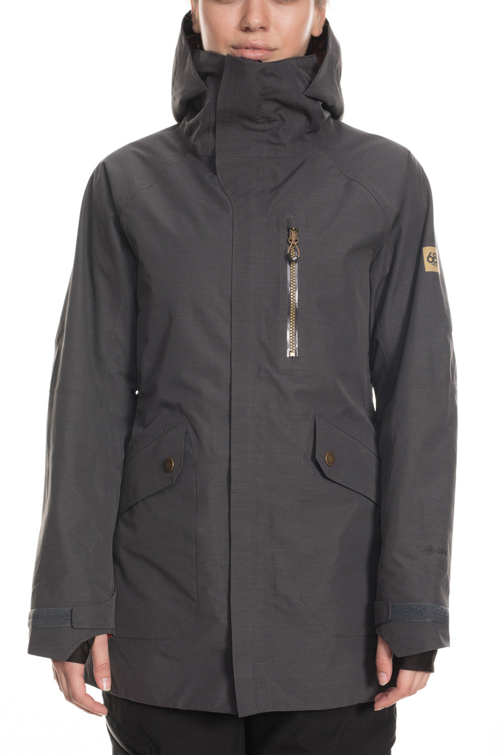 686 GLCR GORE-TEX Moonlight Insulated Jacket - Women's Charcoal Texture