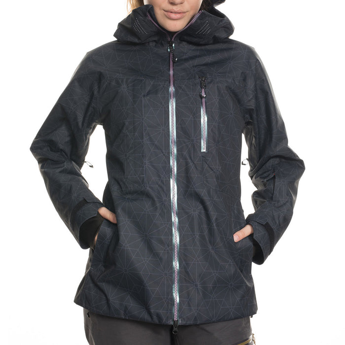 686 GLCR Cloud Down Thermagraph Jacket - Women's Black Outline