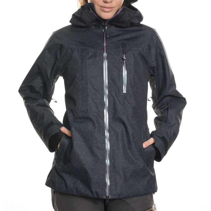 686 GLCR Cloud Down Thermagraph Jacket - Women's Black Outline