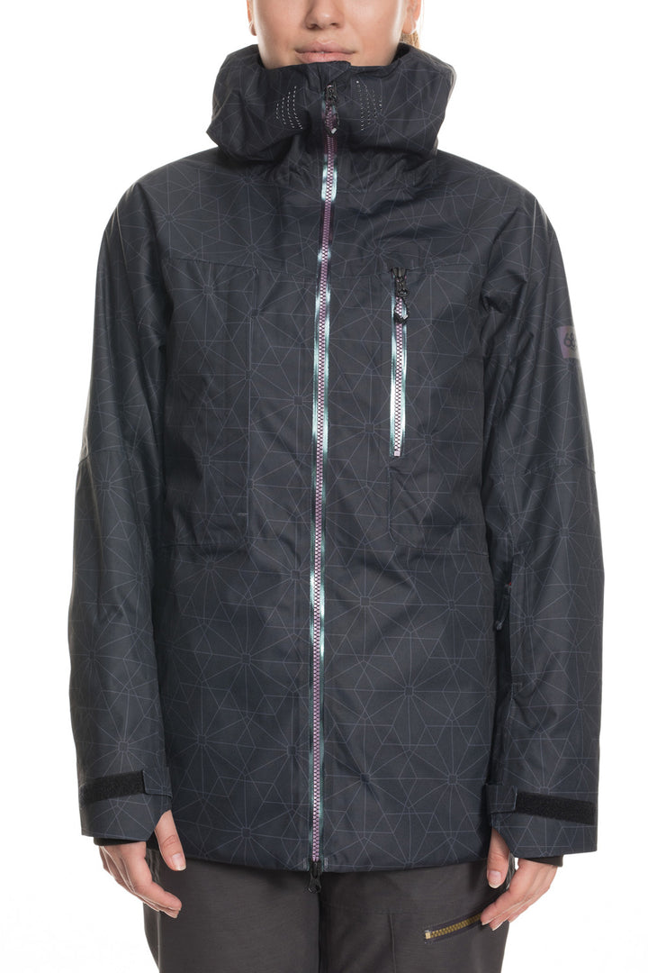 686 GLCR Cloud Down Thermagraph Jacket - Women's Black Outline