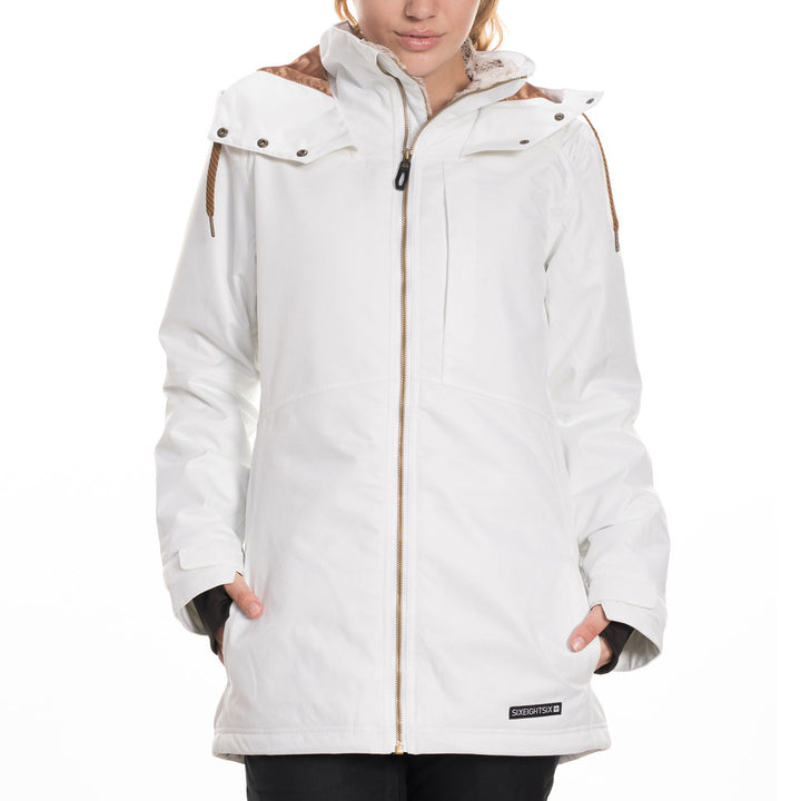 686 Aeon Insulated Jacket - Women's White Dobby
