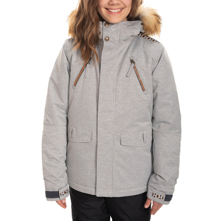 686 Ceremony Insulated Jacket - Big Girls' Stripe Texture