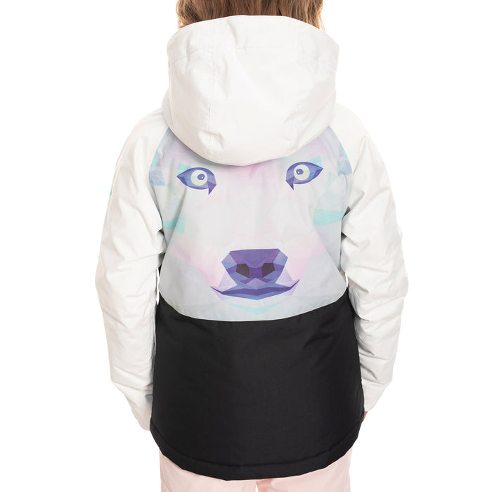 686 Dream Insulated Jacket - Big Girls' Black Bear Sublimation Colorblock