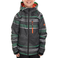 686 Jinx Insulated Jacket - Big Boys' Black Stripe::Black Stripe